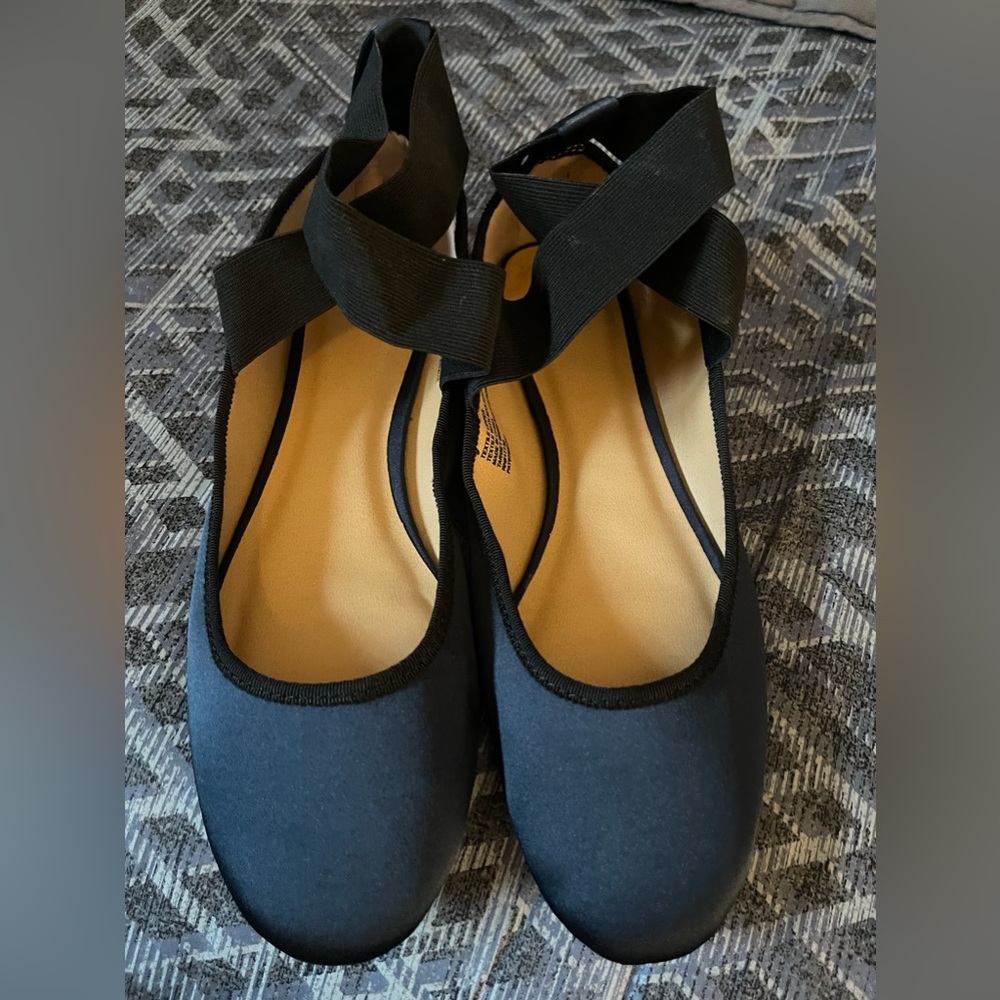 Navy Blue Ballerina Flats